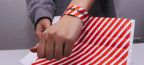 Personalisierte Tyvek-Armbänder